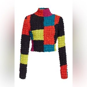 Mara Hoffman Jayne popcorn turtleneck XS NWT